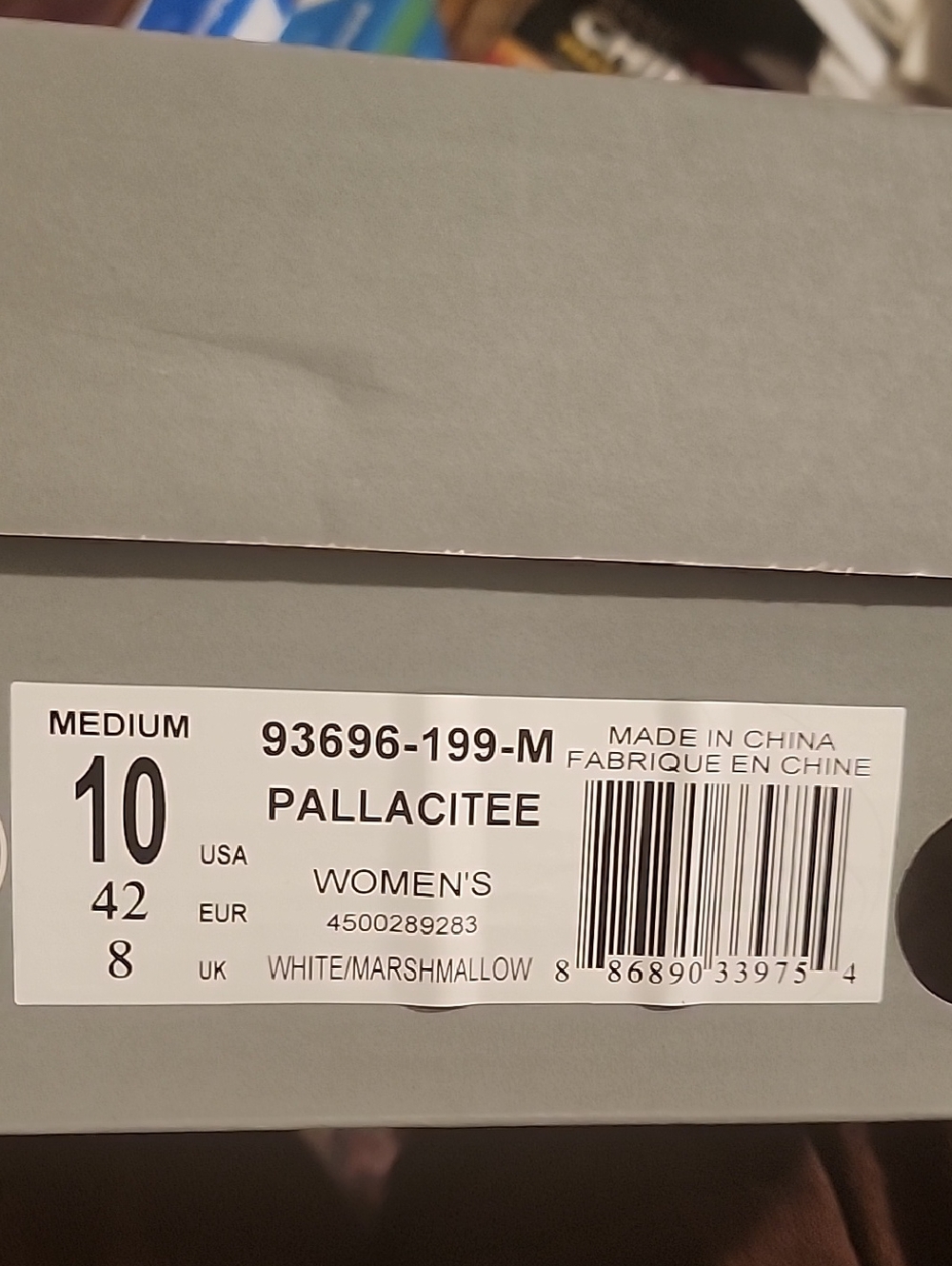 Back to School Palladium Pallacite Sneakers White / Marshmallow W10 - Picture 2 of 4